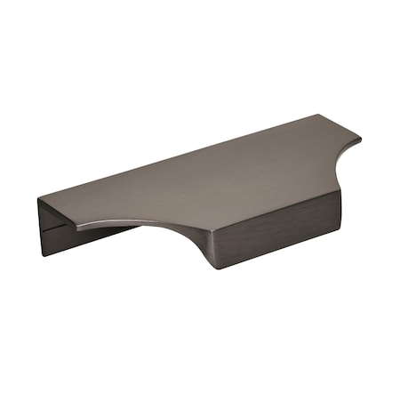 Amerock Extent 4-3/16 in 106 mm Center-to-Center Black Chrome Cabinet Edge Pull BP36750BCR