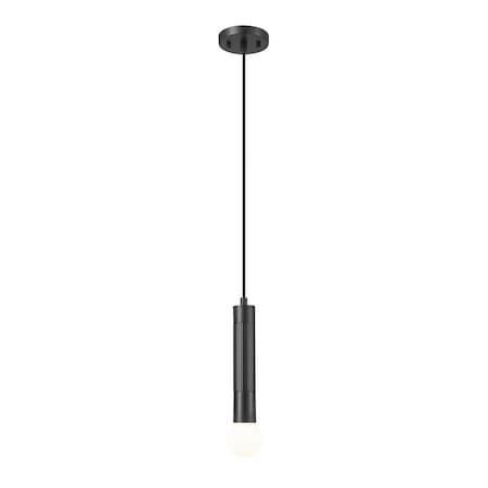 Z-Lite Stari 1-Light Pendant, 4.75 in W, Matte Black 1956P-MB