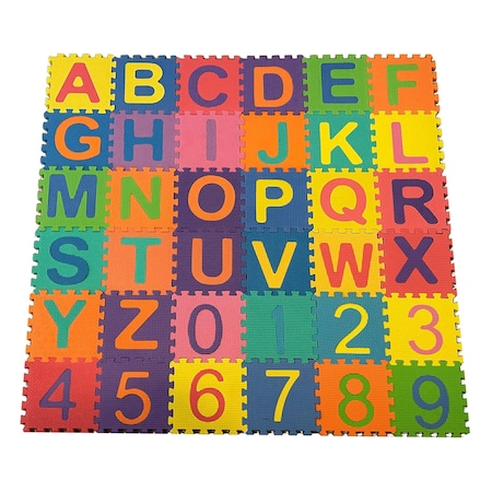 Kore Design Foam Play Mat for Kids, Interlocking Alphabet and Numbers KDFM-3001