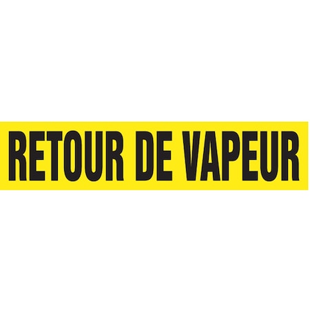 Accuform FRENCH PIPE MARKER RETOUR DE VAPEUR CRPK669SSH