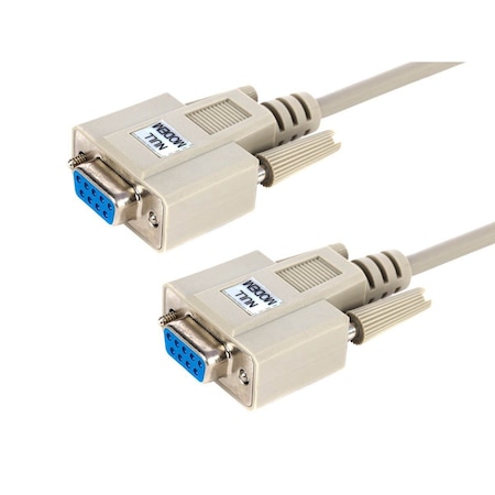 Monoprice Null Modem Db9 F/F Molded Cable, 10 ft. 478