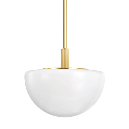 Hudson Valley Lighting Lethbridge 1 Light Pendant 19 In. Aged Brass 5919-AGB