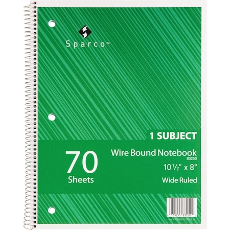 Sparco Notebook, Left, White SPR83250