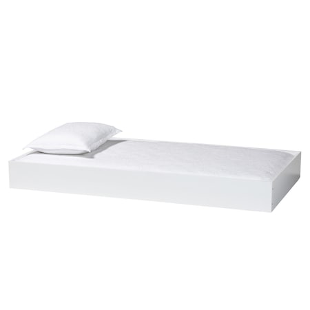Baxton Studio Roni Modern White Wood Twin Trundle 256-14087-ZORO