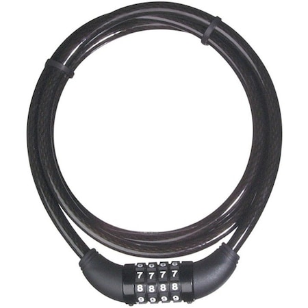Master Lock Combination Cable Lock, 5 ft. L, 2 In. W 8119DPF