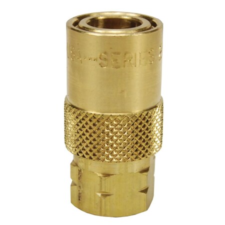 Dixon CM Valved Coupler, 3/8", FeMNPTF, 1/4" 3CMF2-B