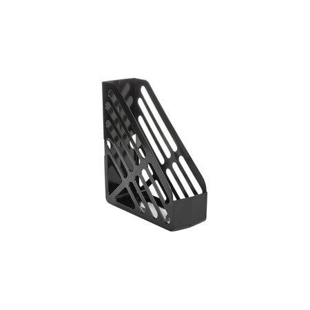 Deflecto AntiMicrobial Jumbo Magazine File, Black, Polystyrene 63907