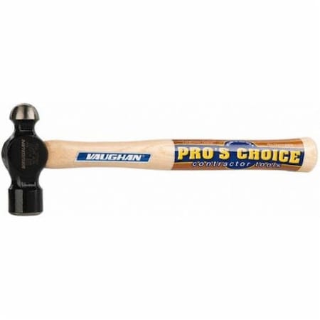 Vaughan BALL PEIN HAMMER, 13 3/4 IN OAL, 16 OZ, HICKORY WOOD HANDLE 15530