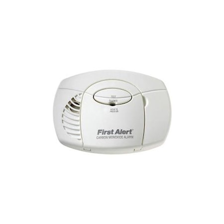 First Alert Carbon Monoxide Alarm, 85 dB, Alarm: Audio, Electrochemical Sensor, White 1039718