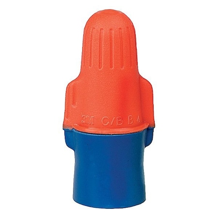 3M TwistOnWireConnectors, Blu/Org, 600V, PK500 43153