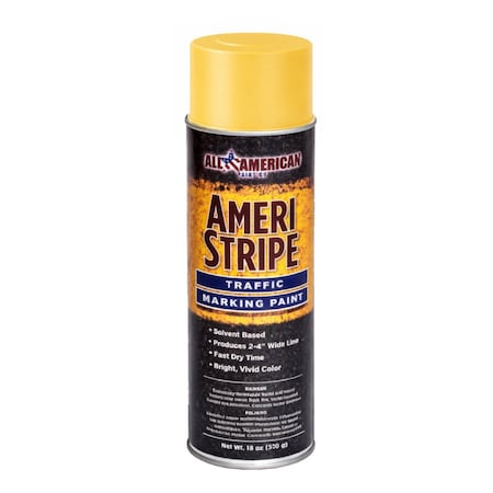 All American Paint Co Yellow Parking Lot/Traffic Aerosol Paint, 12PK 3060