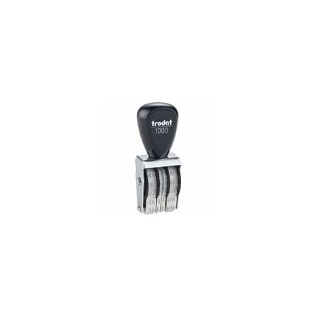 Trodat Rubber Date Stamp, Date Stamp, 4 Bands, Assorted, Rubber, Steel RD010