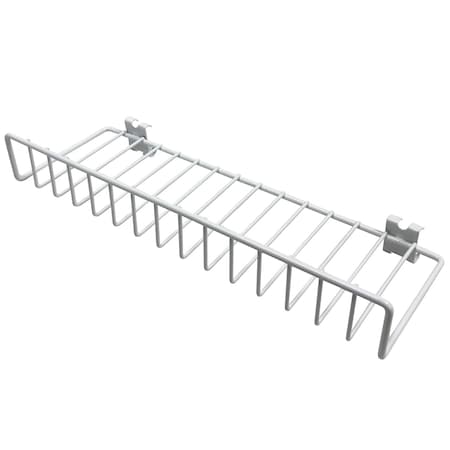 Angola Wire Products Sidekick Shelf, White Epoxy, PK10 C-SKSHFW-EP
