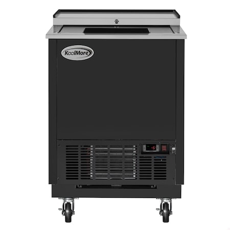 Koolmore 25 in. Commercial Glass Froster in Black Steel, ETL Listed, 5 cu. ft. KM-GF25-BK KM-GF25-BK