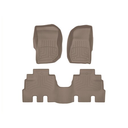 Weathertech Tan, Front and Rear FloorLiner HP 45573-1-2IM