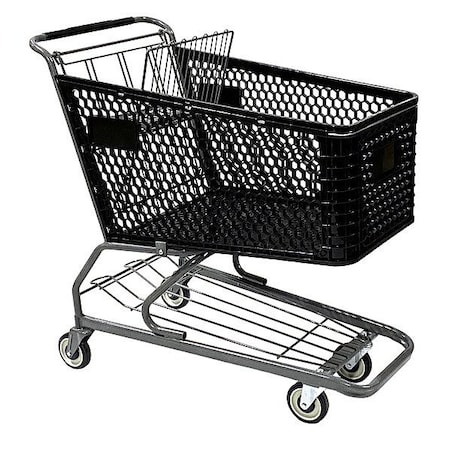 R.W. Rogers Co ShoppingCart, Plastic, 43-inL, 23-1/2inW WMP-200L-BK