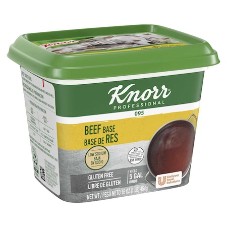 Knorr Professional 095 Low Sodium Beef Stock Base, 1 Pound 84151632
