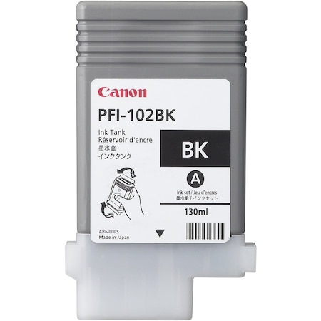 Canon PFI102BK Dye Black Ink Tank 130ML 0895B001