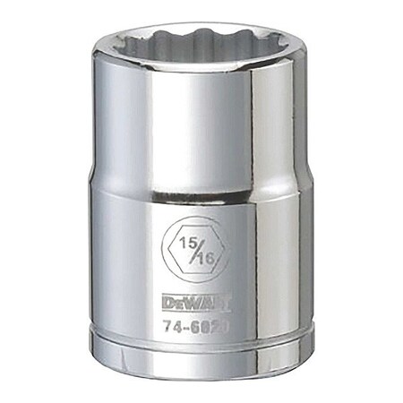 Dewalt Impact Socket, 3/4in, 12-Point, 15/16in SAE DWMT74602OSP