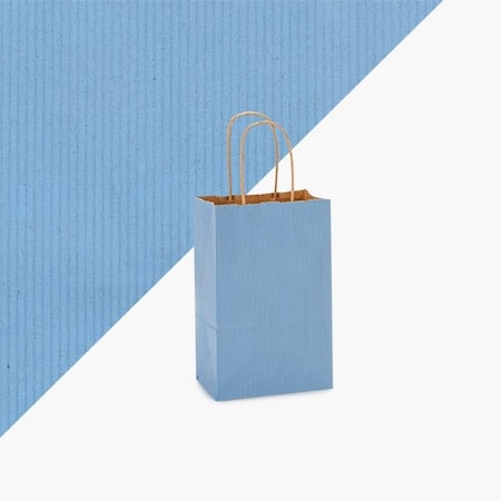 Nashville Wraps French Blue Shadow Stripe Bags, Rose 5.5x3.25x8.25, 250PK FBSBR