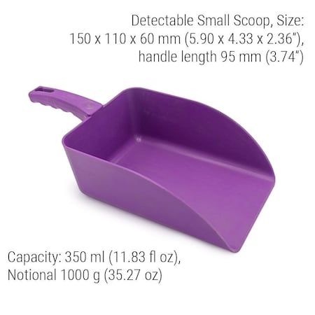 Detectamet Scoop, 5.9 in L, Purple, PK5 514-S086-P07-Z03