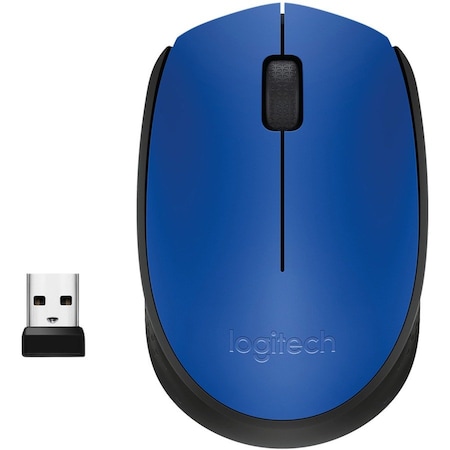 Logitech Wireless Mouse M170 (Blue) - Clamshell Packaging 910004800