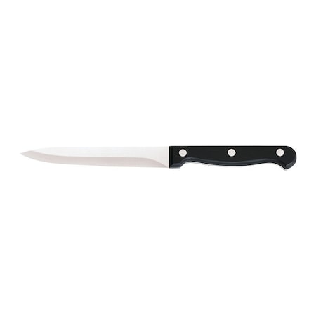 Chicago Cutlery Essentials Serrated Utility Knife, 4-3/4 in L Blade, Stainless Steel Blade, Traditional Handle 1092192