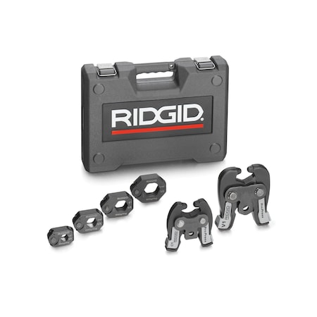 Ridgid V1/C1 ProPress Ring Combo Kit With Rings, Actuator and Carrying Case For 1/2 in to 1-1/4 in Copper/Stainless Steel Tubing 28048
