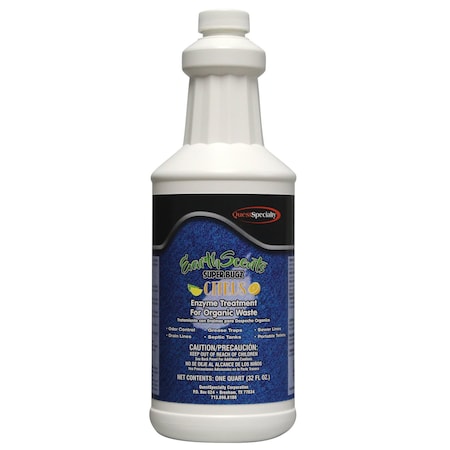 Quest Specialty EARTH SCENTS SUPERBUGZ Citrus Enzyme Treatment for Organic Waste Quart. 2840-1