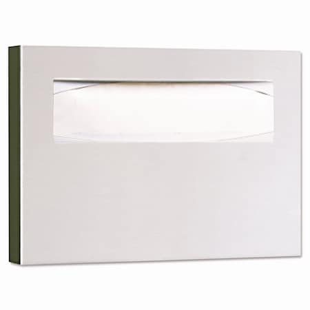 Bobrick Stainless Steel Toilet Seat Cover Dispenser, ClassicSeries, 15.75 x 2 x 11, Satin Finish B-221