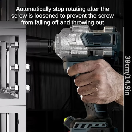 Wrightmaster Cordless 3-in-1 Electric Impact Wrench, 1000N.m High Torque, Brushless Motor, 21V Battery, LED ZR-DDBS
