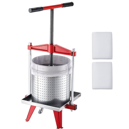 Vevor 3.96Gal/15L Fruit Wine Press Stainless Steel Manual Juice Maker Handle LD-BP1501