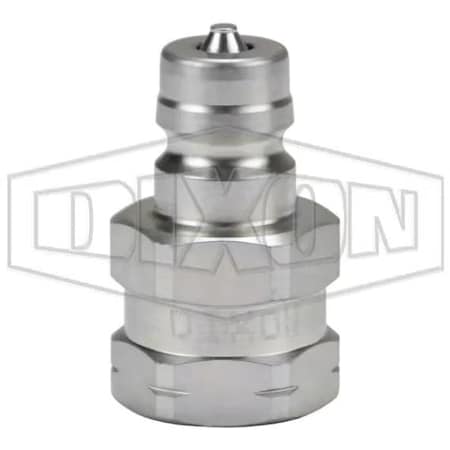 Dixon DQC K Interchange Female Plug, 7/16-20 Nominal, Female O-Ring Boss End Style, Steel K2OF2