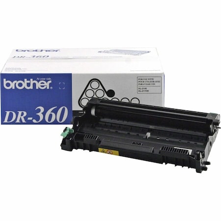 Brother DR360 Replacement Drum - Laser Print Technology - 12000 - 1 Each DR360