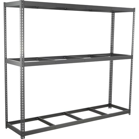 Global Industrial 3 Shelf, Standard Duty Boltless Shelving, Starter, 96"W x 18"D x 84"H, No Deck B3171290
