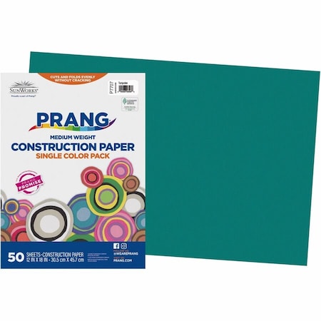 Sunworks Construction Paper, Blue, 50PK PAC7707