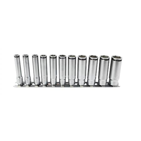 Ko-Ken Usa Special 1/4 Sq. Dr. Deep Nut Grip Socket Set, 5-14Mm - 11 Pieces RS2350M/11