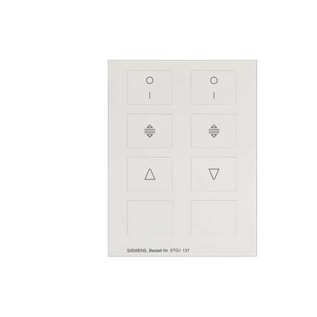 Siemens DELTA i-system pictogram sheet for rocker switch series 5TG1137