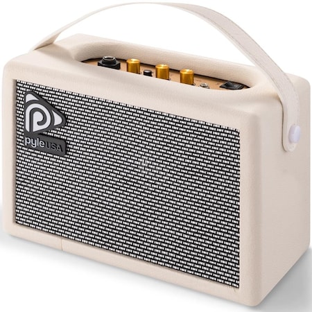 Pyle Portable Electronic Guitar Amplifier - 5 in High-Definition Speaker with Volume, Bass, and Treble PGTAMPL232