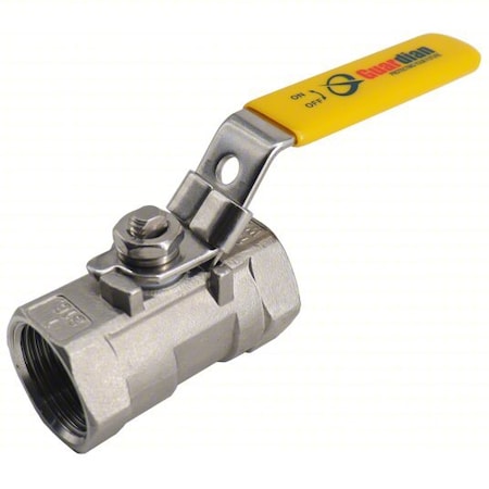 Zoro Select Manual 2-Way Ball Valve, NPT, 316 SS 06Q011N04014
