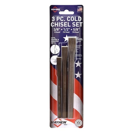 Mayhew Cold Chisel Set, 3-Piece 89062