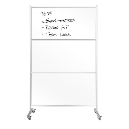 Mastervision Protector Glass Mobile Panel with Transparent Panel 48''x60'' DSP123046