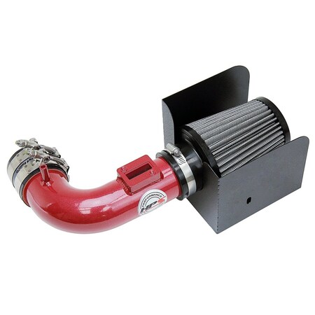 Hps Performance Air Intake Kit with Heat Shield, Red, 827-704R