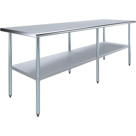 Amgood 36 in. x 96 in. Stainless Steel Table WT-3696-Z