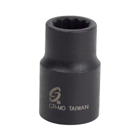 Sunex 1/2 in Drive 3/8 in 12 Point Impact Socket 212Z