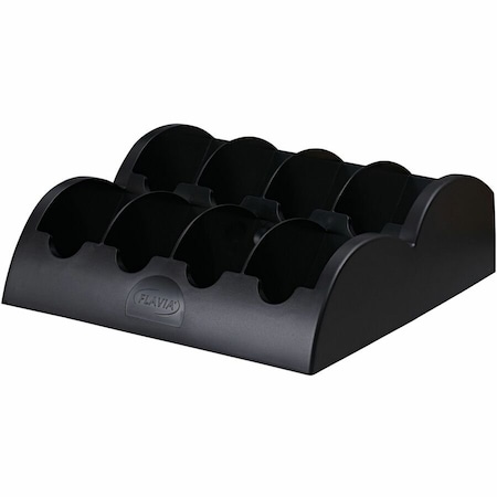 Flavia Small Merchandiser, 8 Compartments, 13.6 x 13 x 4.4, Black 25200000