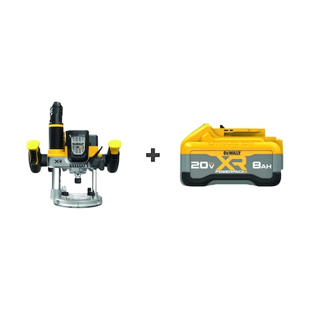 Dewalt Router 20V/20V MAX XR 8Ah Battery DCW620B/DCB2108