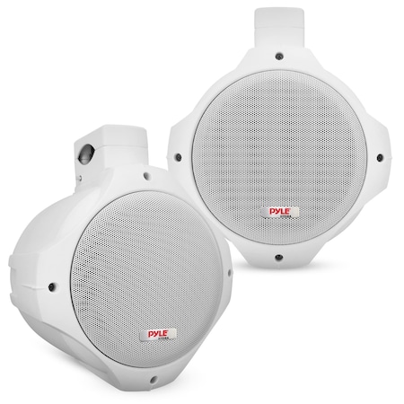 Pyle PyleWaterproof Marine Wakeboard Tower Speakers - 6.5in Dual Subwoofer, 200W, Mounting Bracket PLMRW65