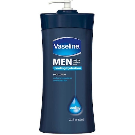 Vaseline Men Light Cooling Hydration Body Lotion, 20.3 Ounce, 4PK 4085