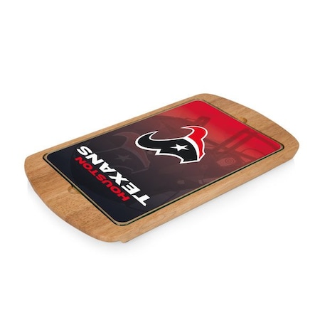 Picnic Time Family Of Brands NFL Houston Texans - Billboard Glass Top Serving Tray 911-01-505-134-2